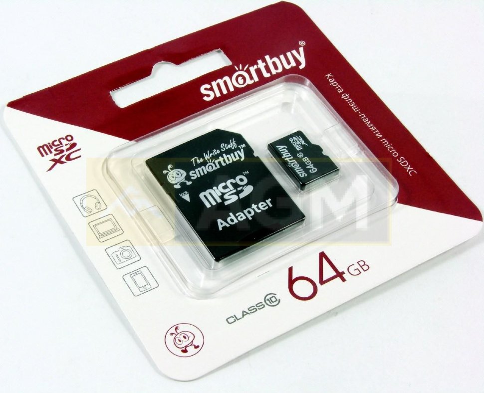 Карта памяти microSD 64 Gb